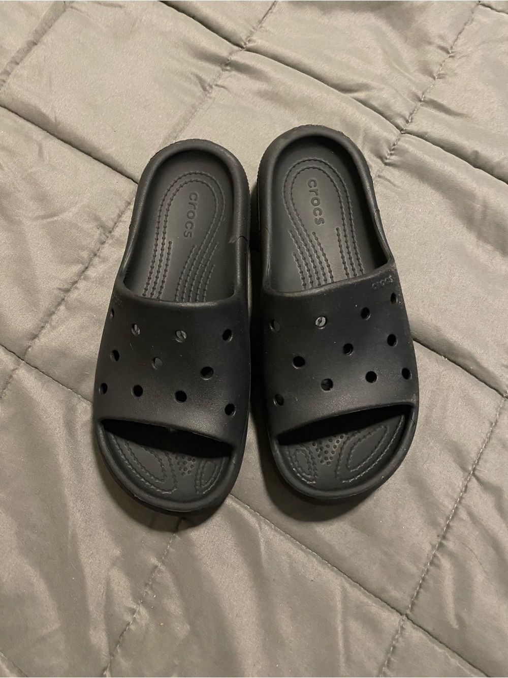 CROCS Kids Black Slide Sandals